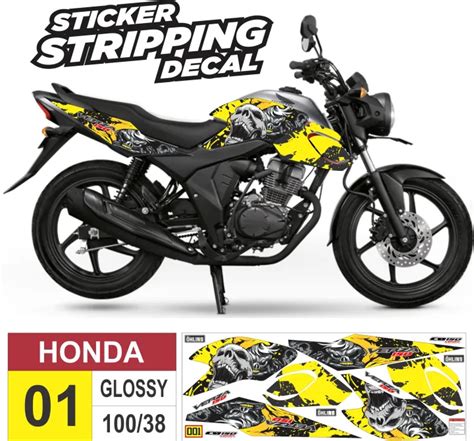 Sticker Decal Striping Honda Verza New Cb Variasi Tengkorak Semua