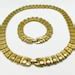 Vintage Gold Tone Napier Pat 4774743 Choker Necklace And Bracelet Set