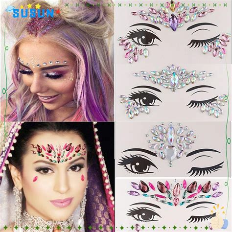 Susun Eye Gems Stickers Party Makeup Temporary Tattoo D Crystal