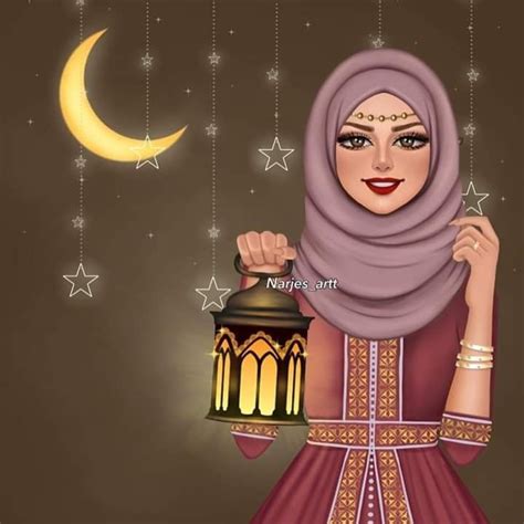 Pin By Sadia Asif On Ramzan Dp Girls Cartoon Art Ramadan Kareem