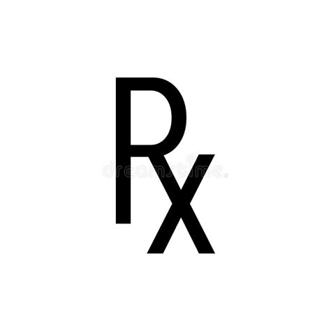 Medical Regular Prescription Symbol Stock Vector Illustration Of