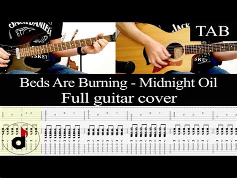 BEDS ARE BURNING - Midnight Oil: FULL GUITAR + TAB tutorial - YouTube