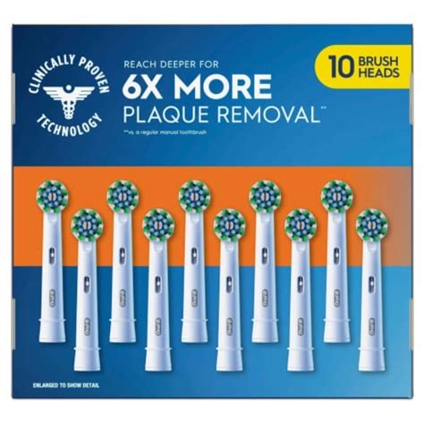 Oral B Crossaction X Replacement Brush Heads 10 Count 1 Unit Fred