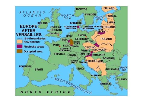 Map Of Europe After The Treaty Of Versallies Causes Of Ww1 Wwi Maps