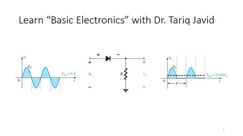 Diode As Half Wave Rectifier Youtube