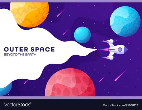 Space futuristic modern colorful background Vector Image