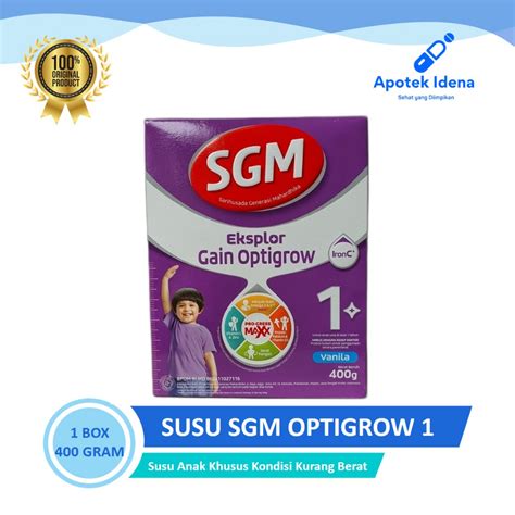 Jual Sgm Eksplor Gain Optigrow Plus Vanila Gram Susu Formula