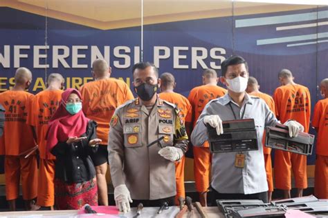 Satreskrim Polresta Cirebon Ungkap 3 Kasus Tindak Pidana 10 Tersangka