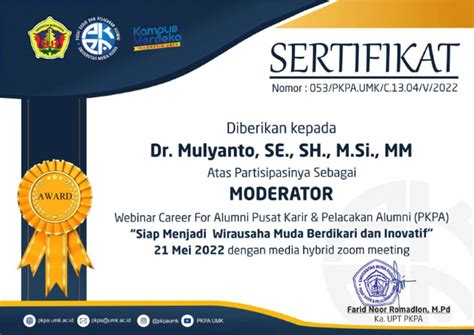 Sertifikat Moderator Pdf