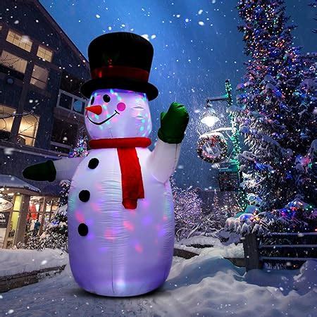 Amazon Shinydec Ft Christmas Inflatable Snowman Decoration With