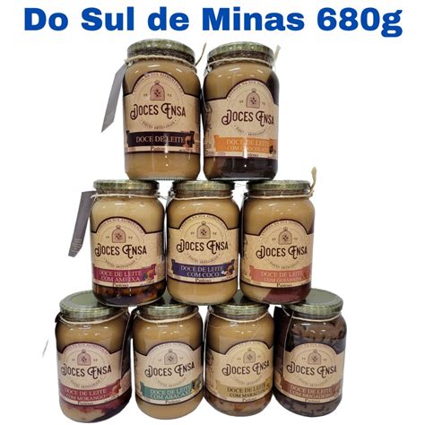 Doce De Leite Pastoso Pote 680g Sabores Variados Doces Ensa Sul De