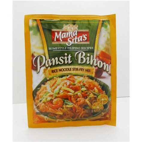 MAMA SITA S PANSIT SE33 BIHON RICE NOODLES STIR FRY MIX 6 X 1 4