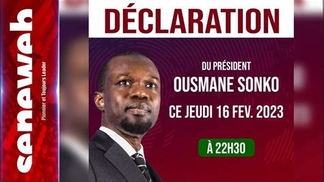 Interdiction de sortie Suivez la déclaration de Sonko YouTube