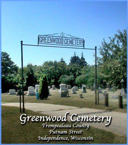 Greenwood Cemetery Dans Independence Wisconsin Cimetière Find A Grave