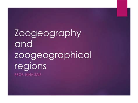 SOLUTION: Zoogeographical regions maps - Studypool