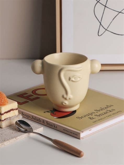 Abstract Face Ceramic Mugs 3 Colors Abstract Faces How To Make