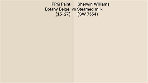 Ppg Paint Botany Beige Vs Sherwin Williams Steamed Milk Sw