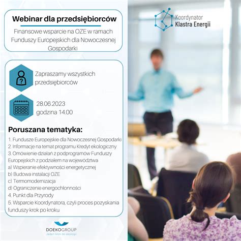 Darmowy webinar dla przedsiębiorców Aktualności Miasto i Gmina