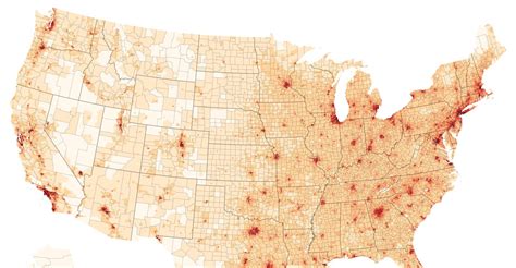 U.S. Map of Population Density : r/dataisbeautiful