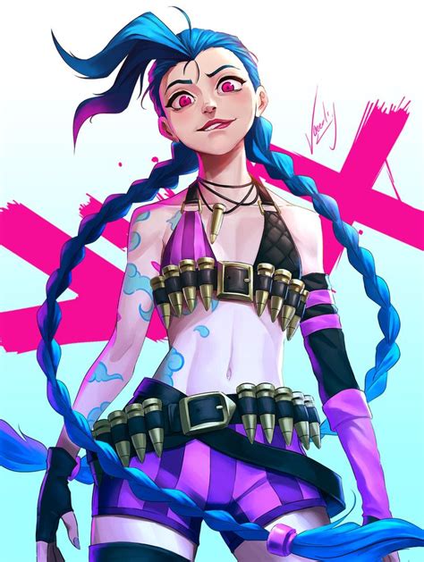 Jinx fan art - League of Legends, Vaeedo Long | League of legends ...