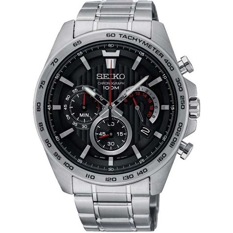 Seiko Men S Chronograph M Quartz Bracelet Watch