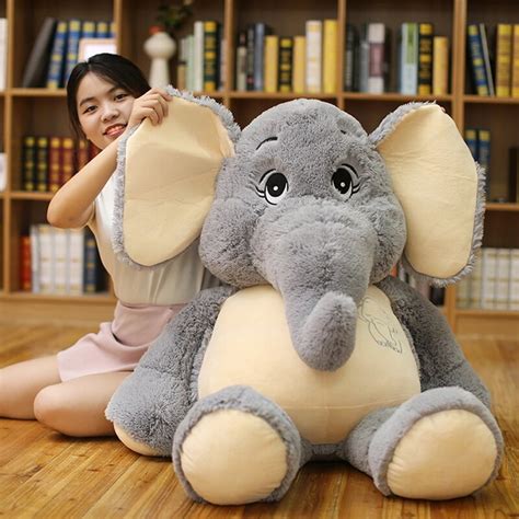 Peluche Éléphant Xxl LILA Univers Peluche Géante