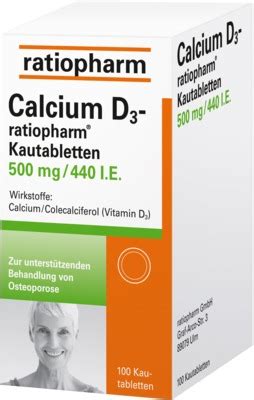 Calcium D Ratiopharm Mg I E St Kautabletten