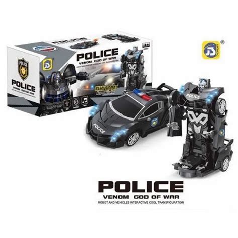 Jual Mainan Anak Mobil Polisi Warrior Berubah Robot In Transformers