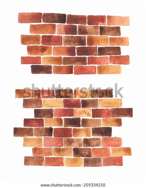 Watercolor Brick Wall Seamless Over 618 Royalty Free Licensable Stock