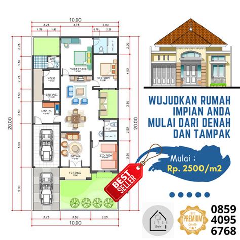 Jual Gambar Denah Rumah Arsitektur Minimalis Klasik Kantor Ruko Cafe