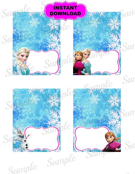 Free Printable Frozen Food Labels