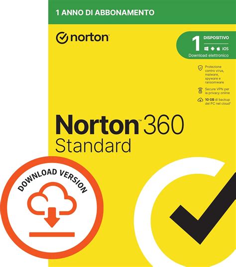 Norton Standard Antivirus Per Dispositivo Licenza Di