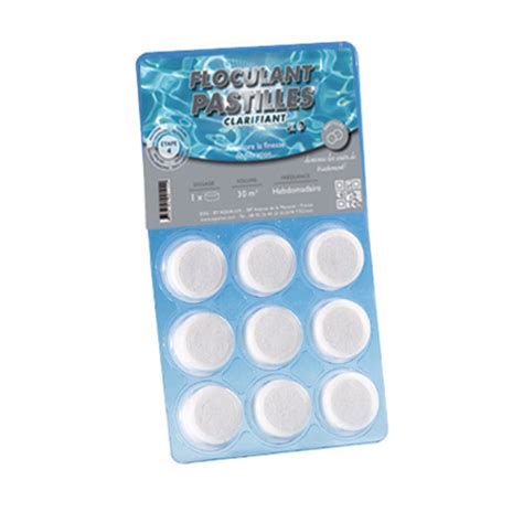 Floculant Clarifiant Piscine Blister De 9 Pastilles