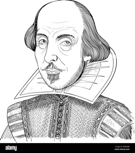 William Shakespeare Art Black And White Hi Res Stock Photography And