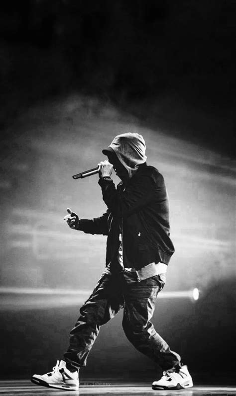 Eminem Wallpaper | Black and White Hip Hop Legend