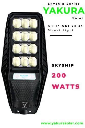 Led Watts Yakura All In One Solar Street Light Skyship Series Abs