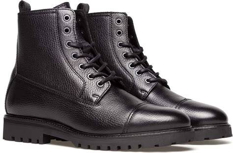 Belstaff Herren Stiefeletten Alperton Black Leder Schwarz