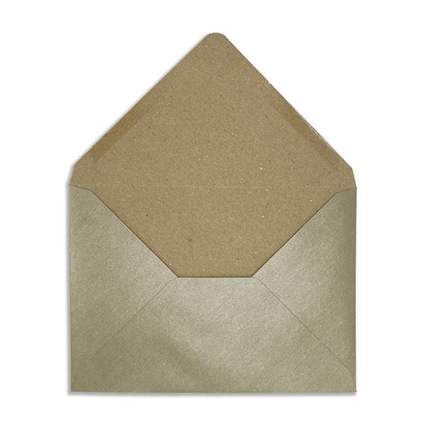 125mm X 175mm Harvest Gold Recycled Kraft Pearlescent Envelopes 120gsm