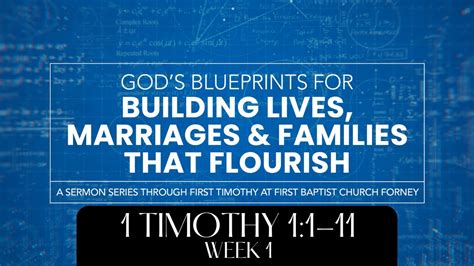 Timothy God S Blueprints For Building Lives Marriages