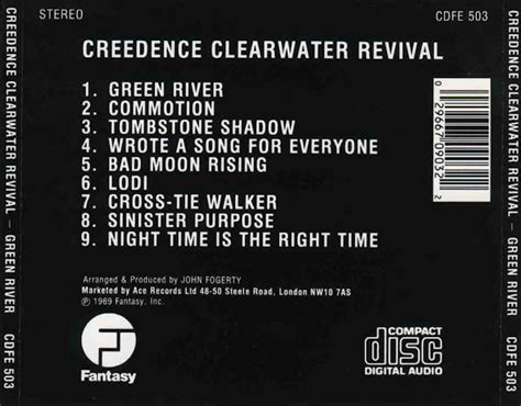 Classic Rock Covers Database Creedence Clearwater Revival Green River 1969