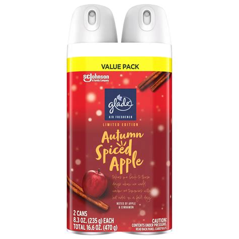 Glade Air Freshener Room Spray Value Pack Autumn Spiced Apple Shop