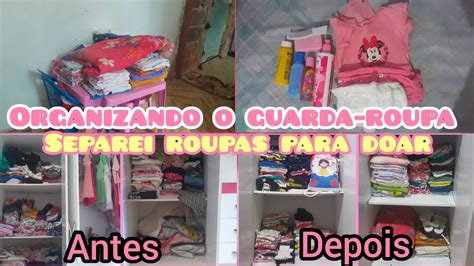 OrganizaÇÃo Do Guarda Roupa Roupas Para Doar Limpeza Organização Roupas Youtube