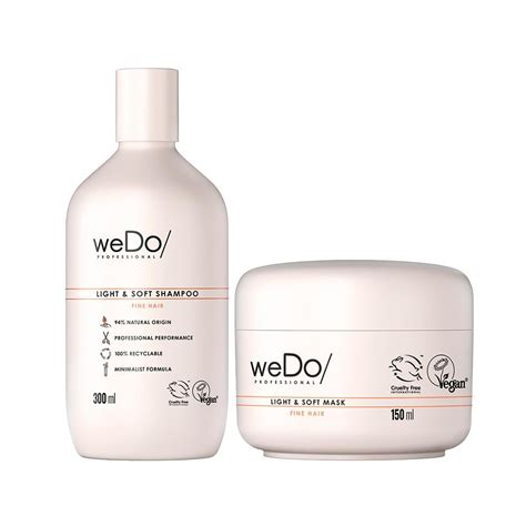 Kit Wedo Profissional Lightandsoft Shampoo E Máscara Antifizz 150 Ml Único