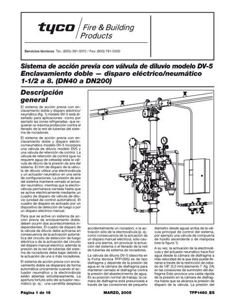 Sistema De Acci N Previa Con V Lvula De Diluvio Tyco Fire Products