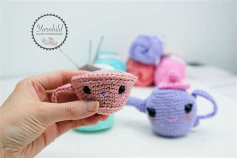 Crochet Tea Party Set — Crochet With Yarnhild Fun And Easy Crochet