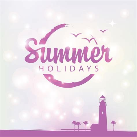 Premium Vector Summer Holidays Poster