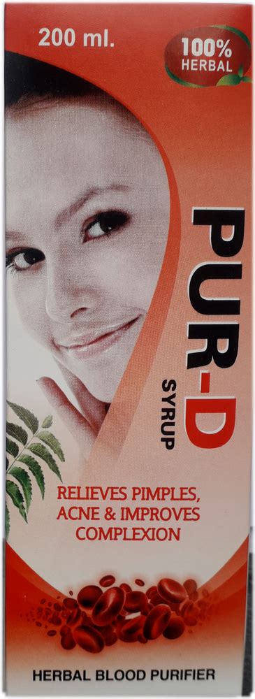 Liquid Ayurvedic Herbal Blood Purifier Syrup Packaging Type Bottle