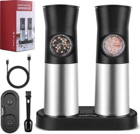 Amazon Electric Salt And Pepper Grinder Set Nibiuht Automatic