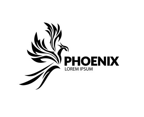 cool and dashing phoenix logo with long tail 7102870 Vector Art at Vecteezy