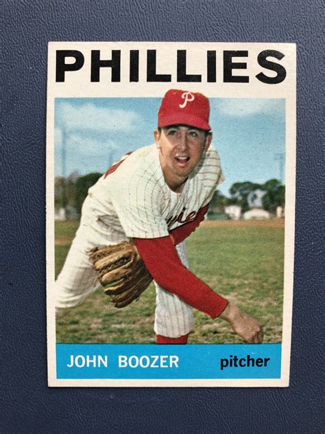 1964 Topps Baseball Card 16 John Boozer Phillies